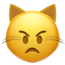 angry cat emoji