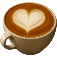 Cafe Latte Heart