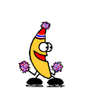 Dancing Banana Cheerleader