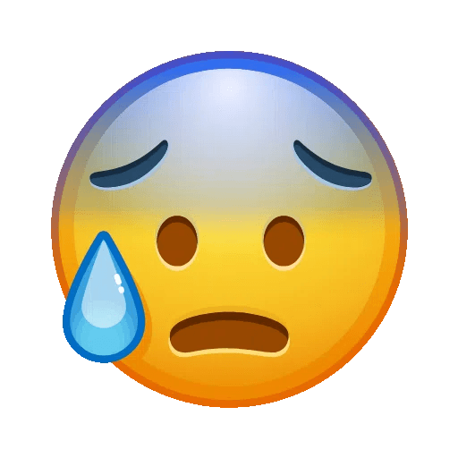 Anxious Face With Sweat