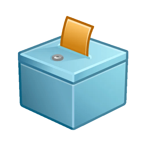 Ballot Box With Ballot