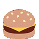 Animated burger emoji