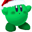 kirby christmas all colors emoji