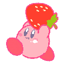 kirby-holding-strawberry