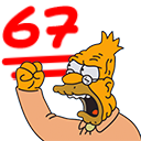 old man yells at 67 emoji